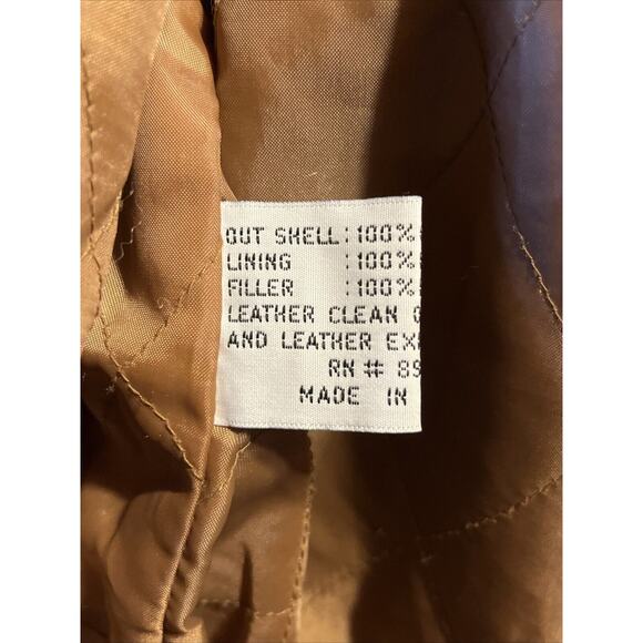 Casual Club VTG Men’s Large Brown Suede Leather Long Sleeve Zip Jacket Outdoor - Picture 5 of 12